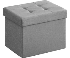 SONGMICS sulankstomas pufas su daiktadėže 32 l, 31 x 41 x 31 cm, LSF102G02