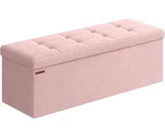 SONGMICS sulankstomas pufas-suoliukas su daiktadėže 131 l, 110 cm, LSF277R01