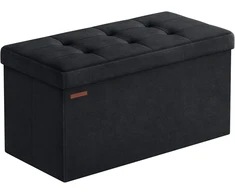 SONGMICS sulankstomas suolas su daiktadėže 76 x 38 x 38 cm, 89 l, LSF247B01