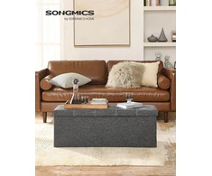 SONGMICS sulankstomas suoliukas su daiktadėže 110 x 38 x 38 cm LSF077G04