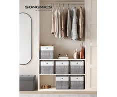 SONGMICS sulankstomos daiktų laikymo dėžės 30 x 30 x 30 cm, 6 vnt., B0FX4JWBV9