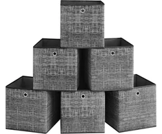 SONGMICS sulankstomos laikymo dėžės 33 x 33 x 33 cm, 6 vnt., RFB033B01