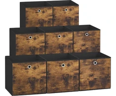 SONGMICS sulankstomos laikymo dėžės, 8 vnt., 33 x 33 x 33 cm, 777RFB833B01
