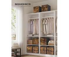 SONGMICS sulankstomos laikymo dėžės, 8 vnt., 33 x 33 x 33 cm, 777RFB833B01