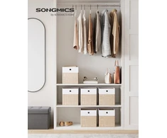 SONGMICS sulankstomų daiktų laikymo dėžių rinkinys, 6 vnt., 26 x 26 x 28 cm, 777RFB426LF02
