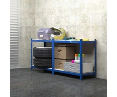 SONGMICS sunkiasvoris metalinis stelažas, 4 reguliuojamos lentynos, 160 x 80 x 40 cm, GLR88Q