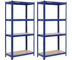 SONGMICS sunkiasvoris metalinis stelažas, 4 reguliuojamos lentynos, 160 x 80 x 40 cm, GLR88Q