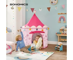 SONGMICS vaikiška žaidimų palapinė Princesės pilis 101 x 101 x 135 cm LPT01PK