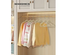 SONGMICS vaikiškos aksominės drabužių pakabos, 50 vnt., 30 x 20,5 cm, CRF027K05
