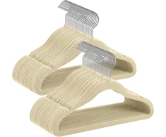 SONGMICS vaikiškos aksominės drabužių pakabos, 50 vnt., 30 x 20,5 cm, CRF027K05