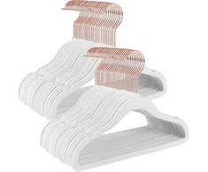 SONGMICS vaikiškos aksominės neslystančios drabužių pakabos, 50 vnt., 30 cm