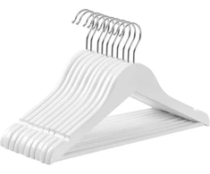 SONGMICS vaikiškos medinės drabužių pakabos, 10 vnt., 35 x 1.2 x 20 cm, B085VJG5SJ