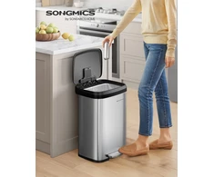 SONGMICS virtuvinė šiukšliadėžė su pedalu ir anglies filtru, 50 l, B0C39TX4HD