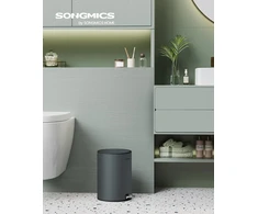 SONGMICS vonios kambario šiukšliadėžė su pedalu, 3 l, tylaus užsidarymo, B0CJM69J5Z