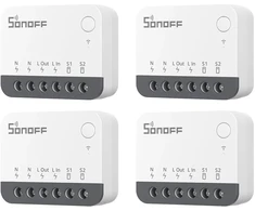 SONOFF išmanusis Zigbee jungiklio modulis 10 A, 2400 W, 4 vnt., ZBMINIR2-4PACK