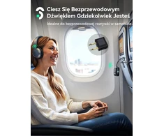 SOOMFON Bluetooth 5.3 garso siųstuvas-imtuvas su LCD ekranu, 3,5 mm AUX, BT34-BN1