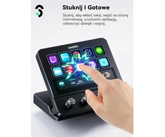 SOOMFON srautinio valdymo pultas, 10 LCD makro klavišų, jutiklinis ekranas, 4 rankenėlės CN003