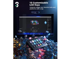 SOOMFON transliacijų valdiklis su 15 LCD makro klavišų ir USB, CN001