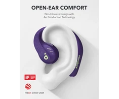 Soundcore AeroFit Pro atviros konstrukcijos belaidės ausinės su Bluetooth 5.3, tvirtinimu už ausų, LDAC, IPX5