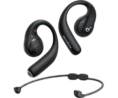 Soundcore atviros konstrukcijos belaidės ausinės su tvirtinimu prie ausų, Bluetooth 5.3, juodos, AeroFit Pro