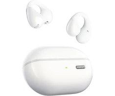 SOUNDPEATS atviros belaidės ausinės su spaustuku Bluetooth 5.4 LDAC PearlClip Pro baltos