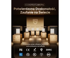 SoundPEATS belaidės į ausis įdedamos ausinės Bluetooth 5.4 su adaptyviu ANC Air5 Pro