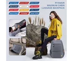 SPAHER turistinė kuprinė, 20 l, atspari vandeniui, 40 x 25 x 20 cm, juoda, 1B358-20 l-624-Juodas