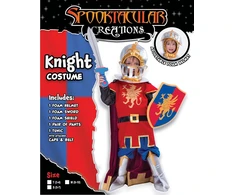 Spooktacular Creations berniukų riterio kostiumas su šalmu, kardu ir skydu, dydis S, PE-EI0L-SZA7