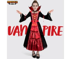 Spooktacular Creations mergaičių vampyrės kostiumas, juodas, XL, 12–14 metų, 21220-XL