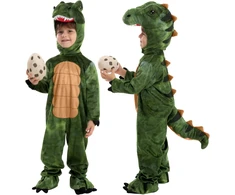 Spooktacular Creations vaikiškas T-Rex dinozauro kostiumas su gobtuvu ir uodega TM-WNF0-706U