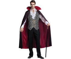 Spooktacular Creations vyriškas sidabrinis vampyro kostiumas Helovinui XL 21972-XL