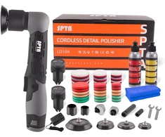 SPTA akumuliatorinė mini poliravimo mašinėlė automobiliui, 12 V, su baterijomis, LD104SET2EU