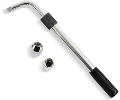 S&amp;R teleskopinis ratų raktas su galvutėmis 17–23 mm, 385–505 mm, 465.462.504
