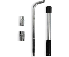 S&amp;R teleskopinis ratų raktas su galvutėmis 17–23 mm, 385–505 mm, 465.462.504