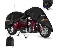 SRIMMIT triračio motociklo uždangalas, vandeniui atspari Oxford 420D danga, 2,74 m, juodas, SLCZ-002-Trike