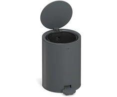Stardis nerūdijančio plieno šiukšliadėžė su pedalu, matinis, 3 l, Soft-Close, pilka