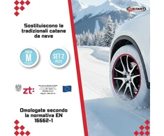 START sniego kojinės automobiliams, M dydžio, poliesterinės, 2 vnt., Calza da neve TG M