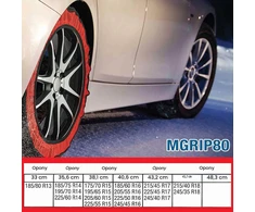 Sumex tekstilinės sniego kojinės automobiliams TG80 Multi-Grip MGRIP80