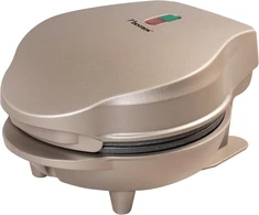 Sumuštinių keptuvas Bestron mini vaflinė 550 W, 10 cm, neprideganti danga, šviesiai smėlinė, AMW500SAT