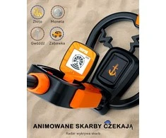 SUNPOW metalo detektorius IP68, akumuliatorinis, 360° jautrumas, OT-MD20