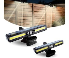 Surplex saulės energija maitinamos LED lauko šviestuvai su judesio jutikliu, IP65, 36 LED, juodi, 2 vnt., MNHUWAIDENG2