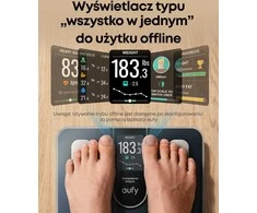 Svarstyklės eufy išmanioji kūno riebalų svarstyklė su TFT ekranu ir Bluetooth, T9130