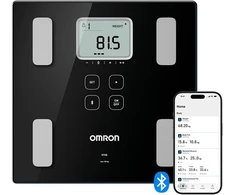 Svarstyklės Omron kūno sudėties analizatorius VIVA su Bluetooth, iki 150 kg, juodas