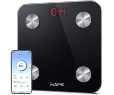 Svarstyklės RENPHO skaitmeninė kūno sudėties svarstyklė Bluetooth, 180 kg, grūdintas stiklas, ES-26BB-B