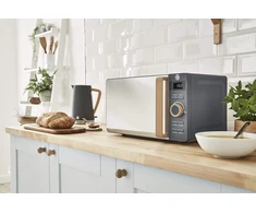 Swan mikrobangų krosnelė, 20 l talpa, 800 W, 6 galios lygiai, Nordic SM22036GRYNEU