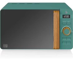 Swan mikrobangų krosnelė 20 l talpos, 800 W, 6 galios lygiai, žalia, SM22036GRENEU