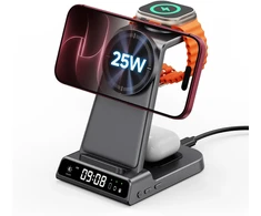 SwanScout magnetinė 3 viename belaidė įkrovimo stotelė 25 W, MagSafe, XF-C02