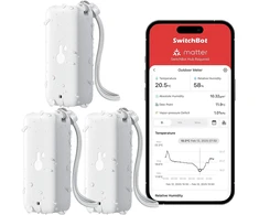 SwitchBot Bluetooth termometras-higrometras IP65 su temperatūros ir drėgmės jutikliu W3400012
