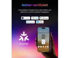 SwitchBot išmanioji RGBICWW LED juosta 5 m, 24 W, Wi-Fi, Bluetooth, Matter, W1702109