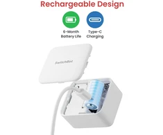 SwitchBot išmanusis jungiklio valdiklis Fingerbot, Bluetooth, USB-C, 1 kgf, SwitchBot-C1